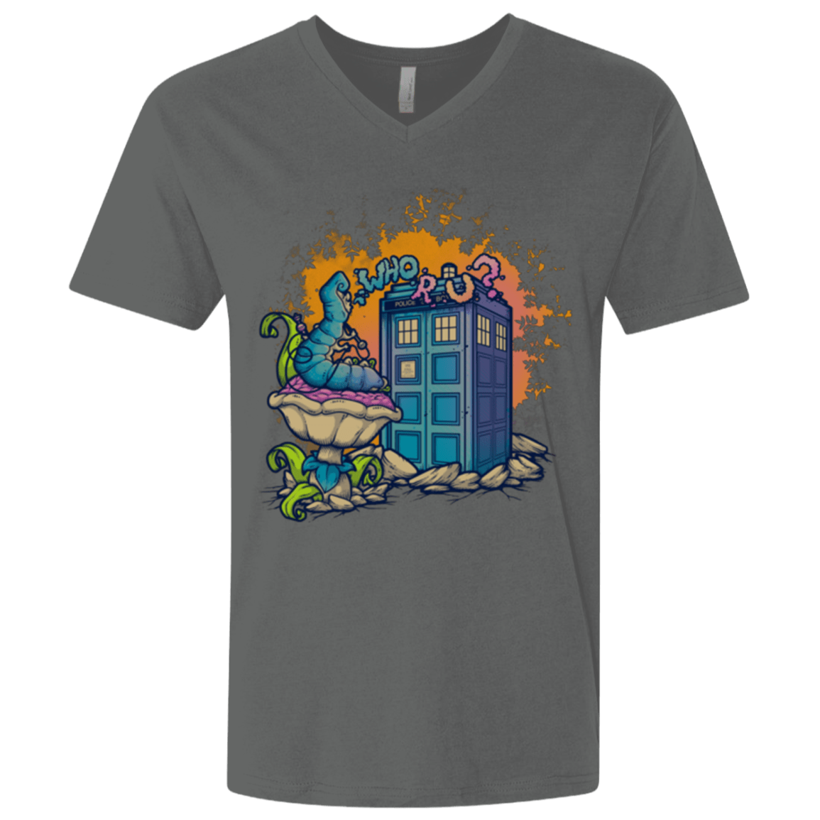 T-Shirts Heavy Metal / X-Small WHO R U 2 Men's Premium V-Neck