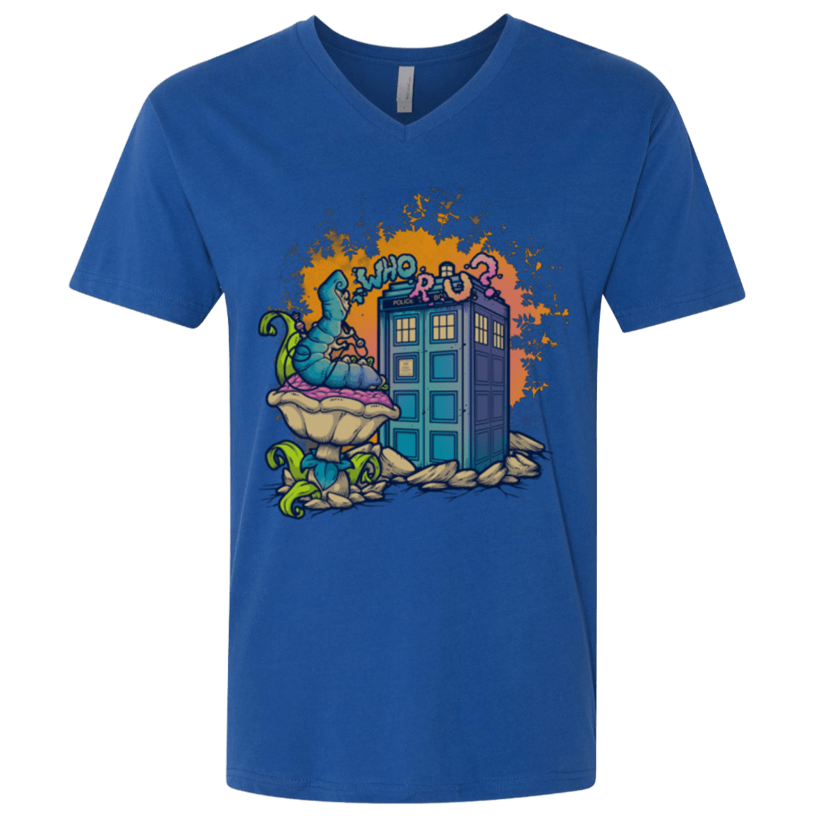 T-Shirts Royal / X-Small WHO R U 2 Men's Premium V-Neck