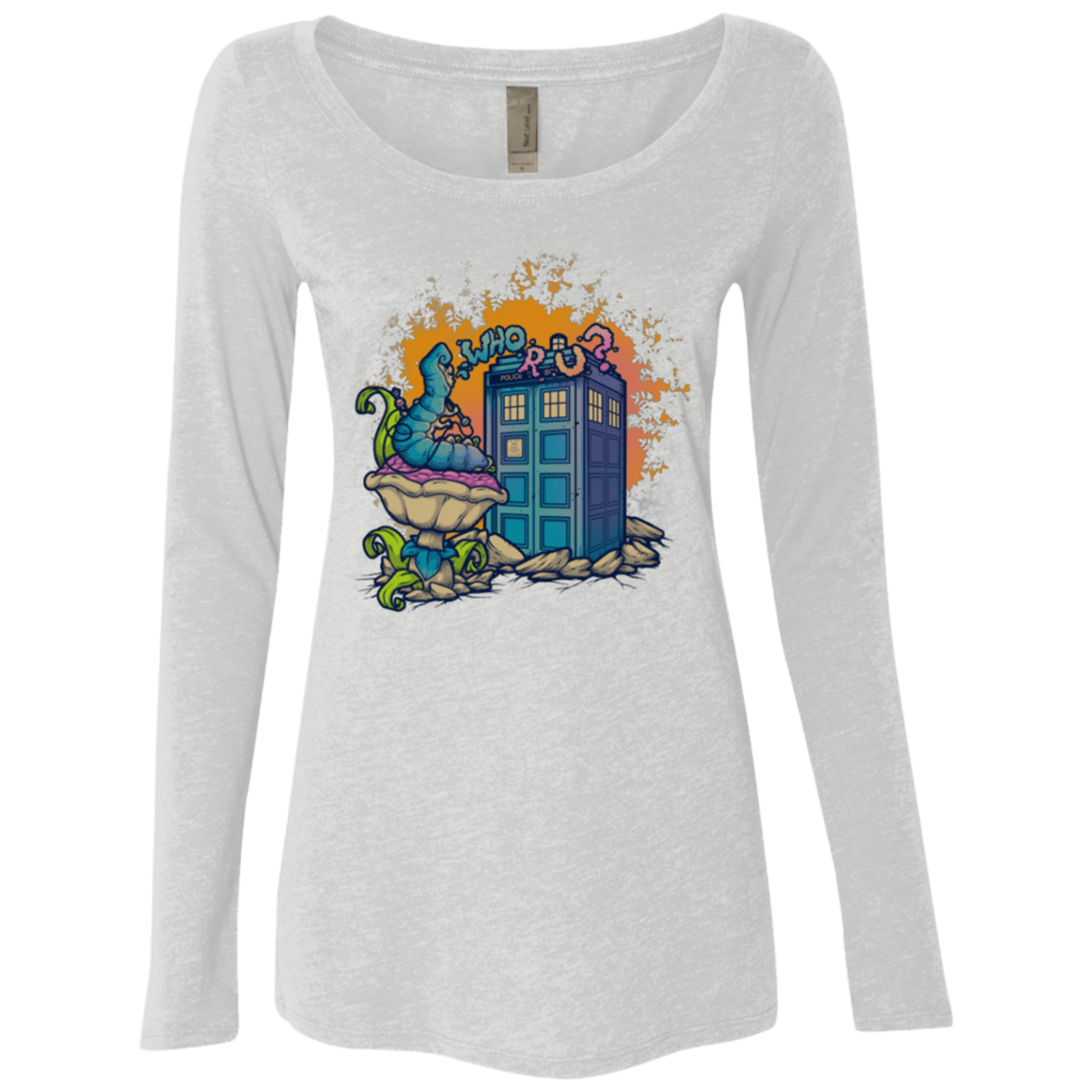 T-Shirts Heather White / Small WHO R U 2 Women's Triblend Long Sleeve Shirt