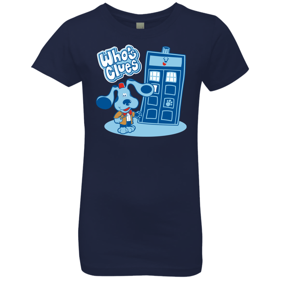 T-Shirts Midnight Navy / YXS Who's Clues Girls Premium T-Shirt