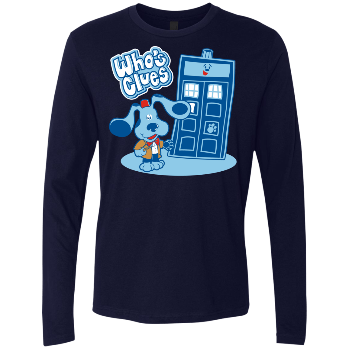 Who's Clues Men's Premium Long Sleeve
