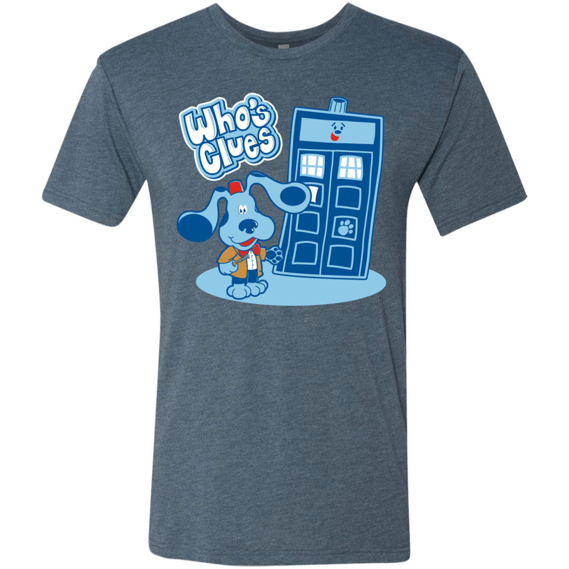 T-Shirts Indigo / S Who's Clues Men's Triblend T-Shirt