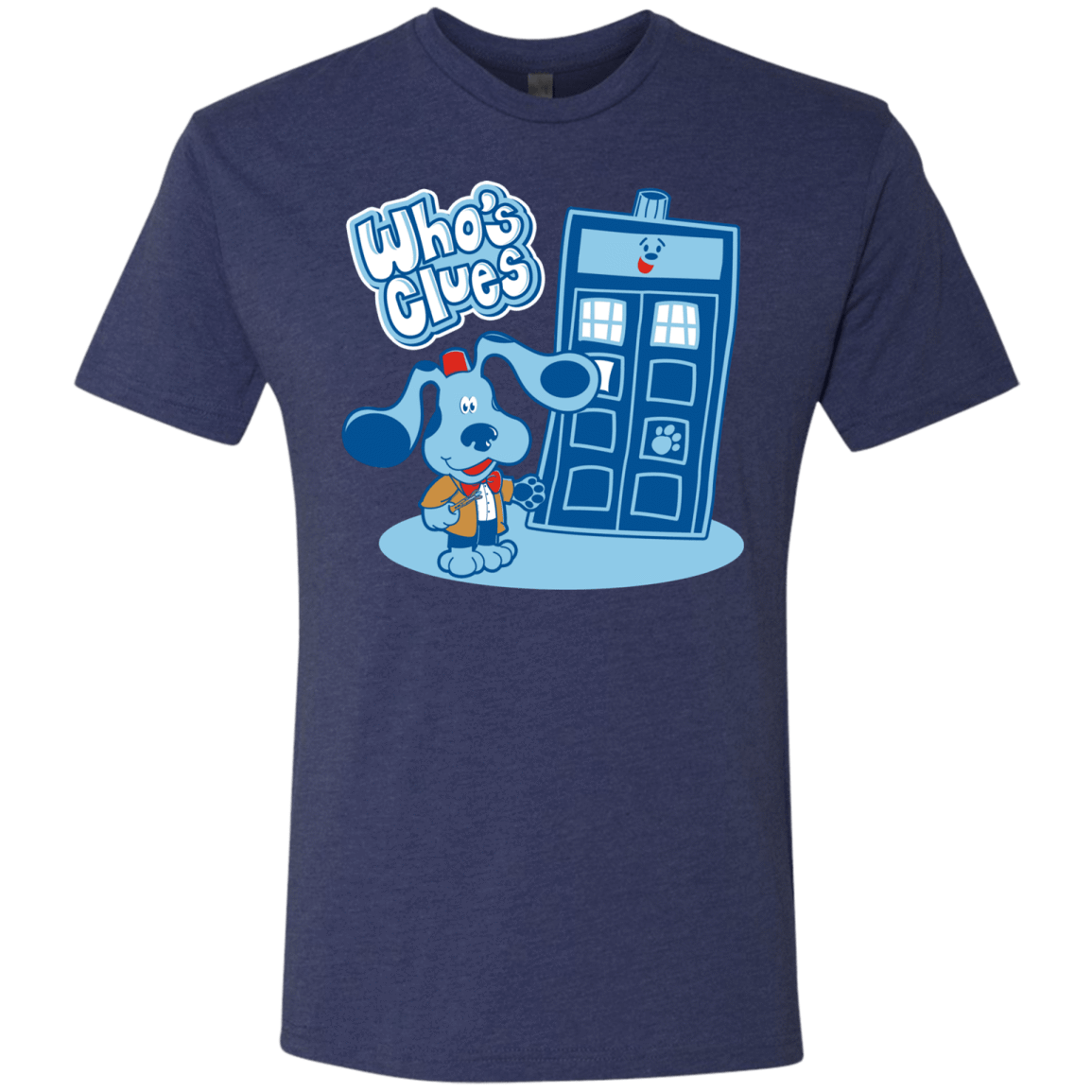 T-Shirts Vintage Navy / S Who's Clues Men's Triblend T-Shirt