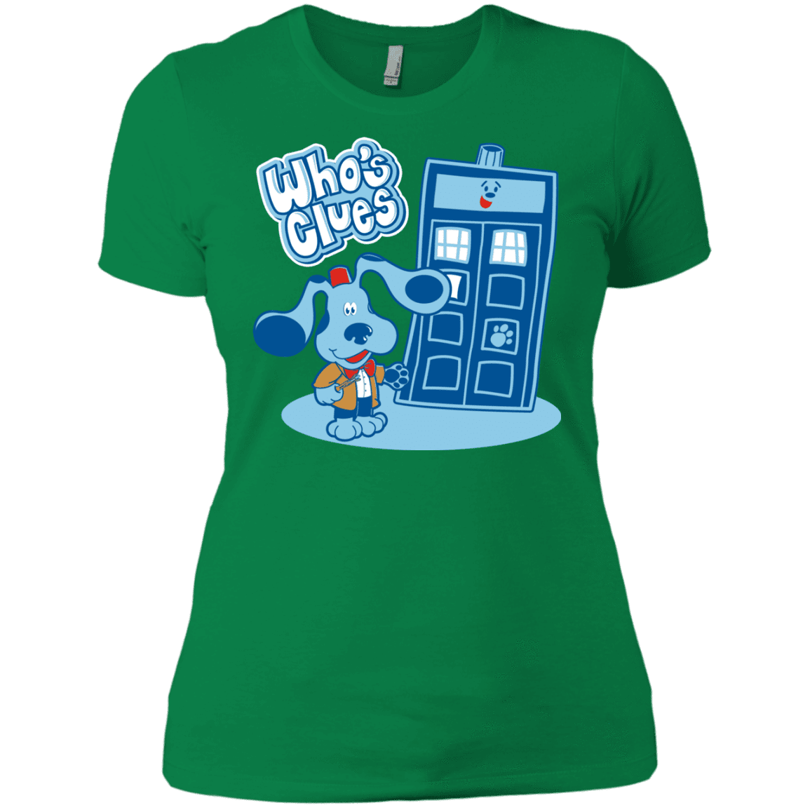 T-Shirts Kelly Green / X-Small Who's Clues Women's Premium T-Shirt