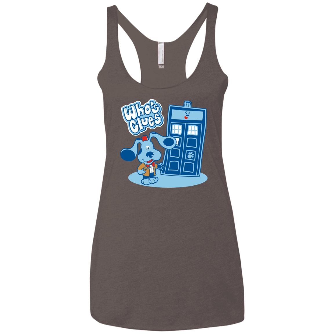 Who's Clues Women's Triblend Racerback Tank