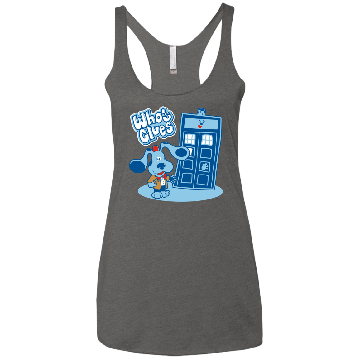 Who's Clues Women's Triblend Racerback Tank