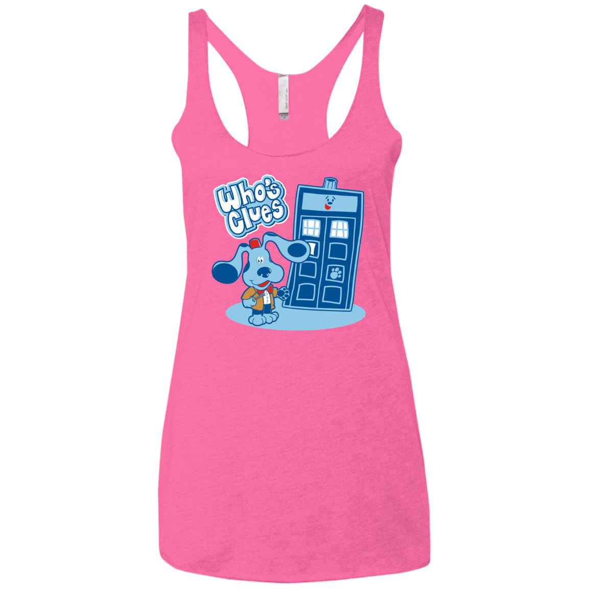 Who's Clues Women's Triblend Racerback Tank