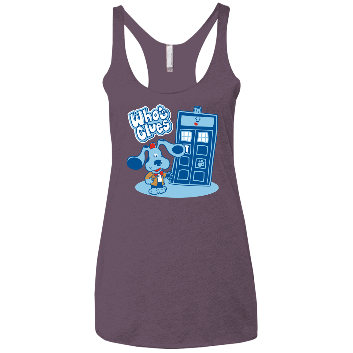 Who's Clues Women's Triblend Racerback Tank