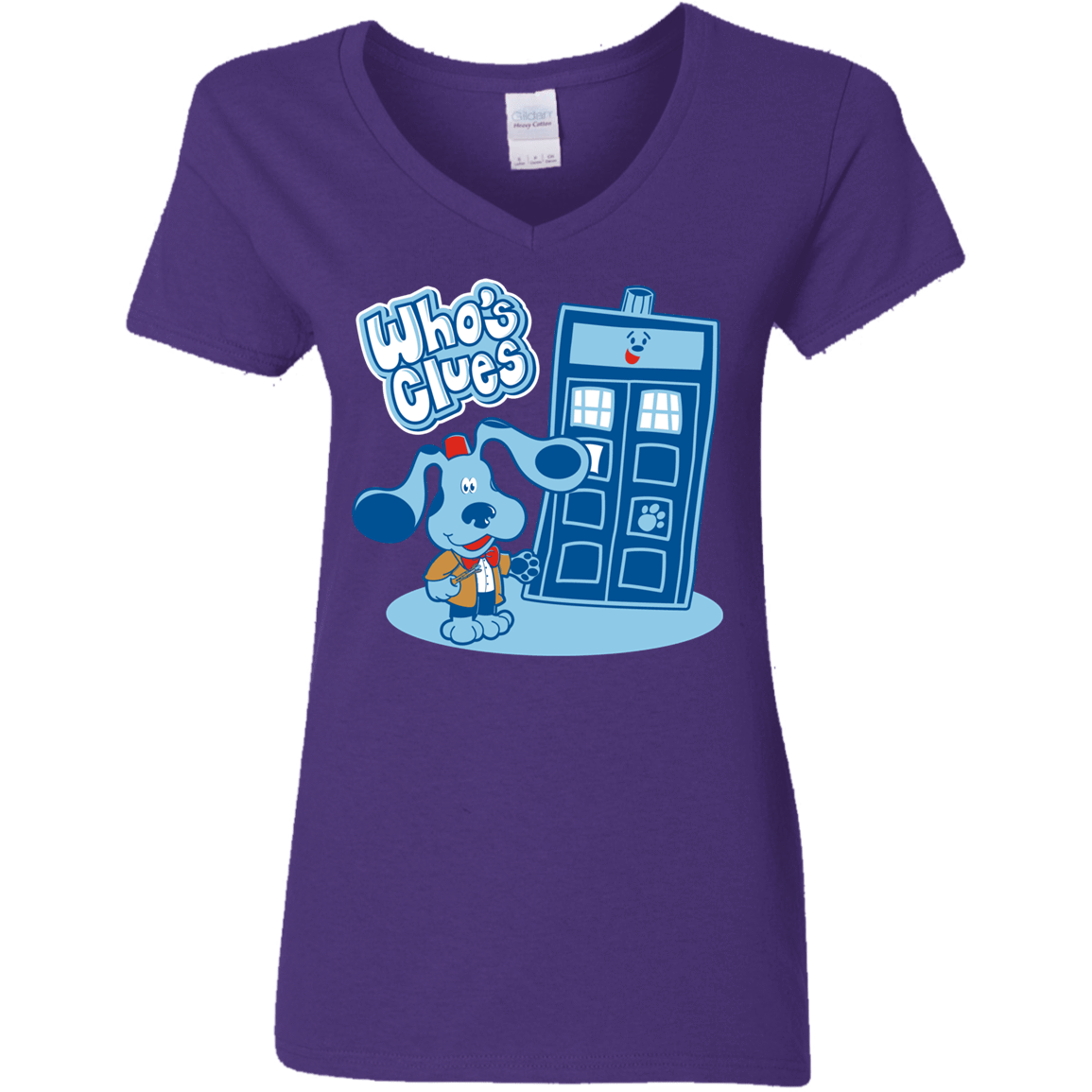 T-Shirts Purple / S Who's Clues Women's V-Neck T-Shirt