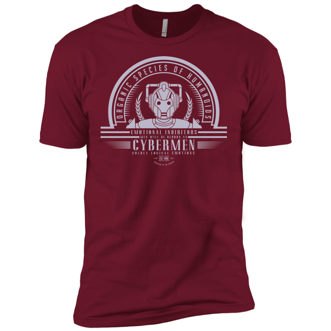 T-Shirts Cardinal / X-Small Who Villains Cybermen Men's Premium T-Shirt