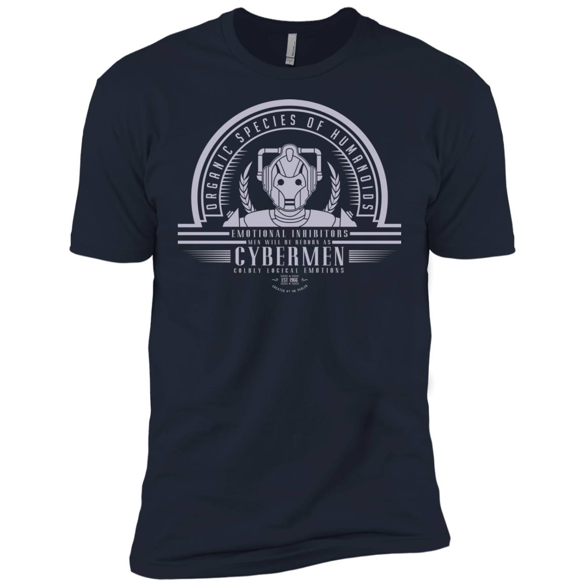 T-Shirts Midnight Navy / X-Small Who Villains Cybermen Men's Premium T-Shirt