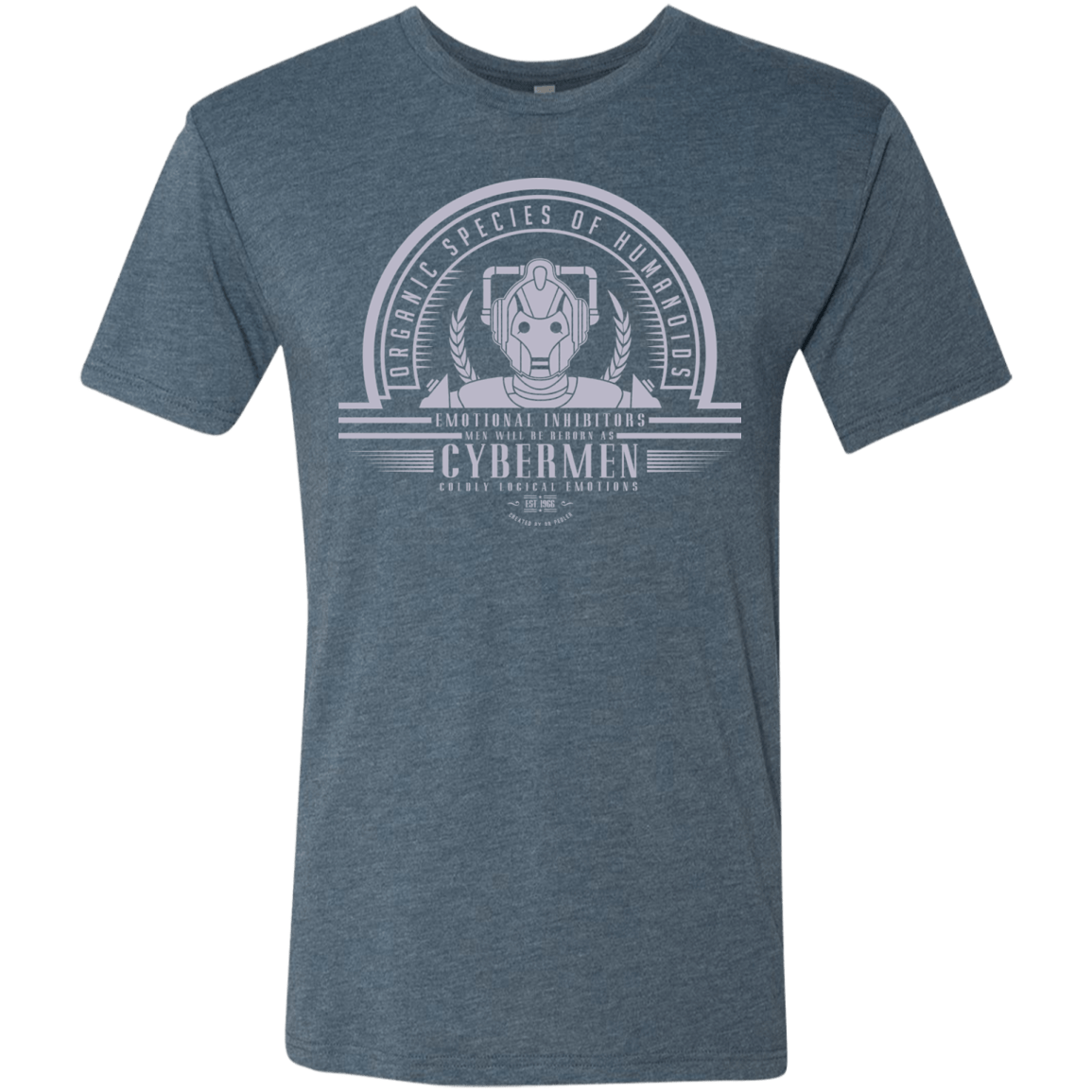 T-Shirts Indigo / Small Who Villains Cybermen Men's Triblend T-Shirt