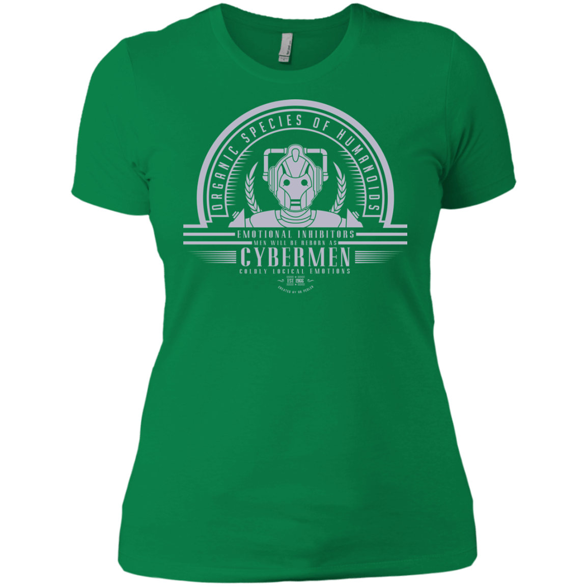 T-Shirts Kelly Green / X-Small Who Villains Cybermen Women's Premium T-Shirt