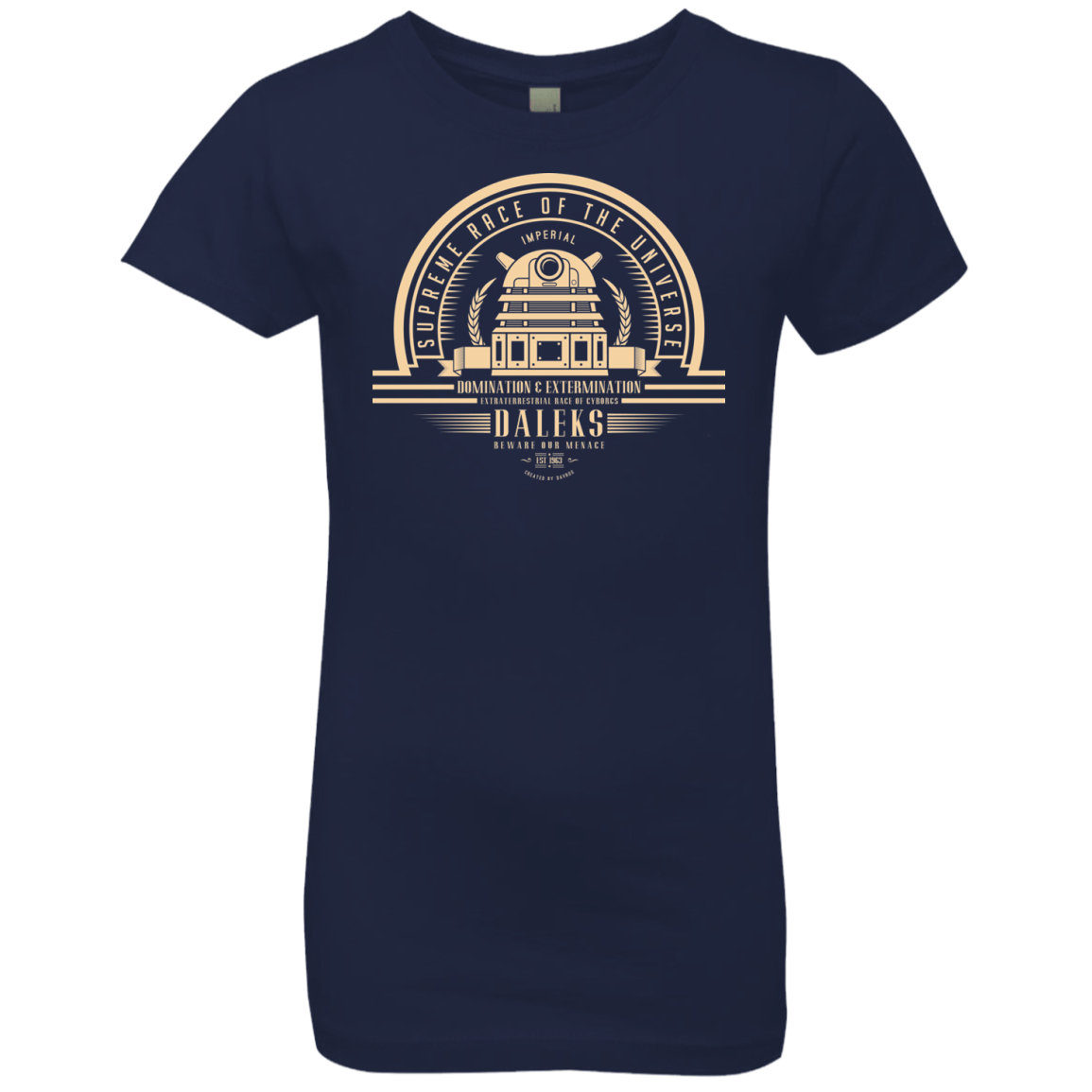 T-Shirts Midnight Navy / YXS Who Villains Daleks Girls Premium T-Shirt
