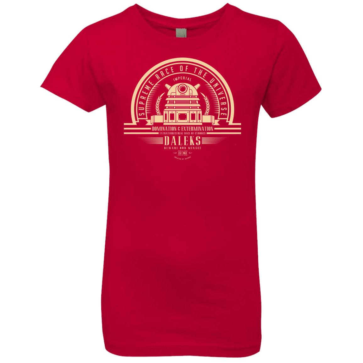 T-Shirts Red / YXS Who Villains Daleks Girls Premium T-Shirt