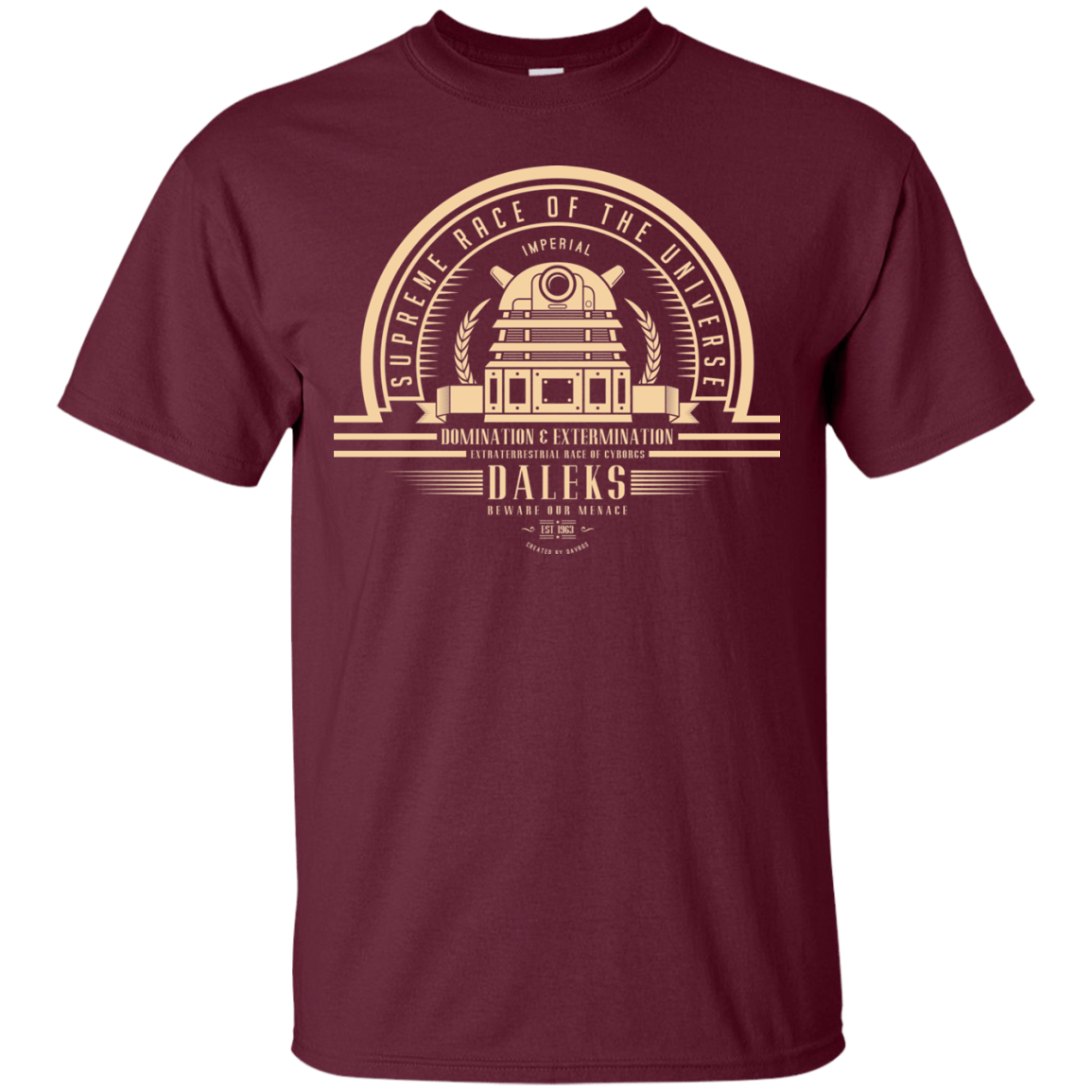 T-Shirts Maroon / Small Who Villains Daleks T-Shirt