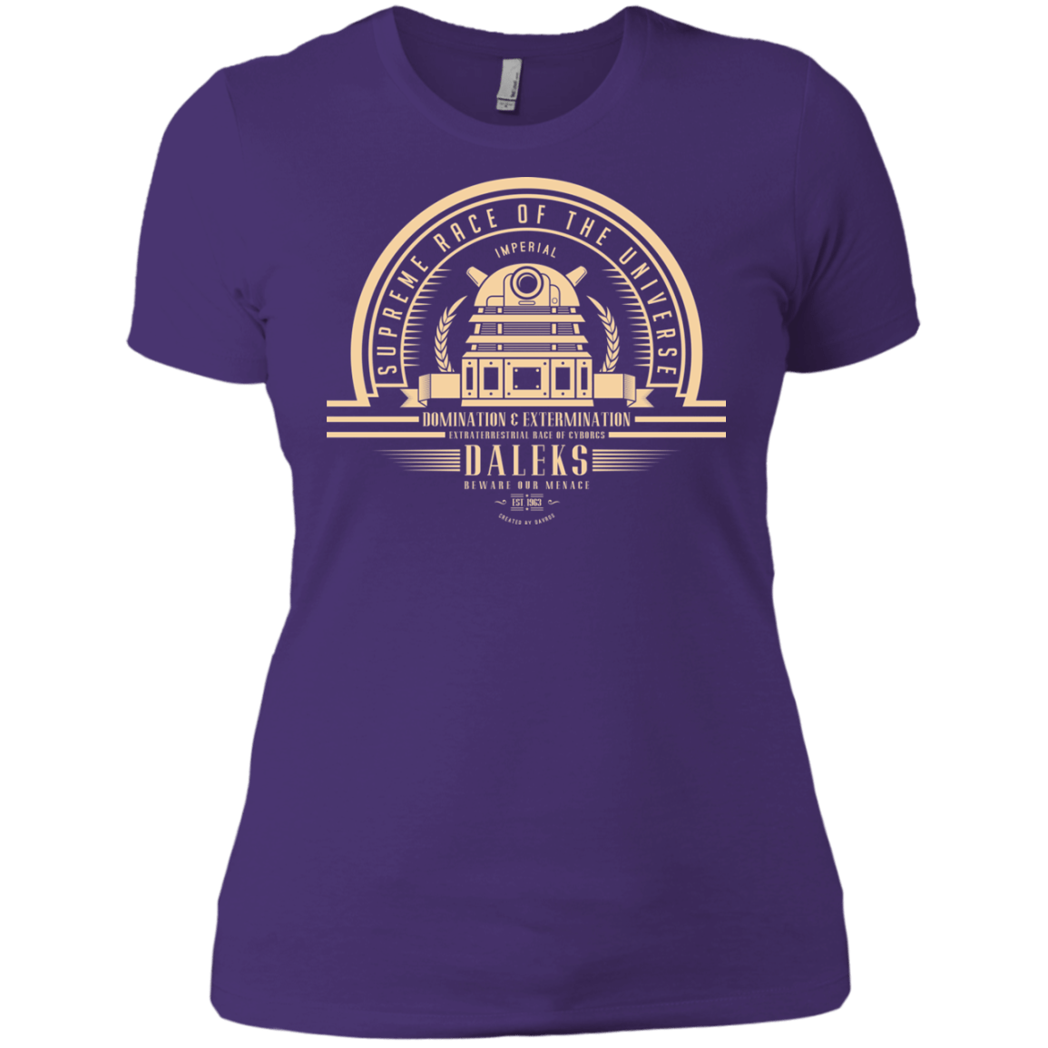 T-Shirts Purple / X-Small Who Villains Daleks Women's Premium T-Shirt