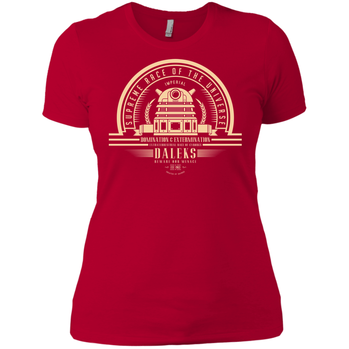 T-Shirts Red / X-Small Who Villains Daleks Women's Premium T-Shirt