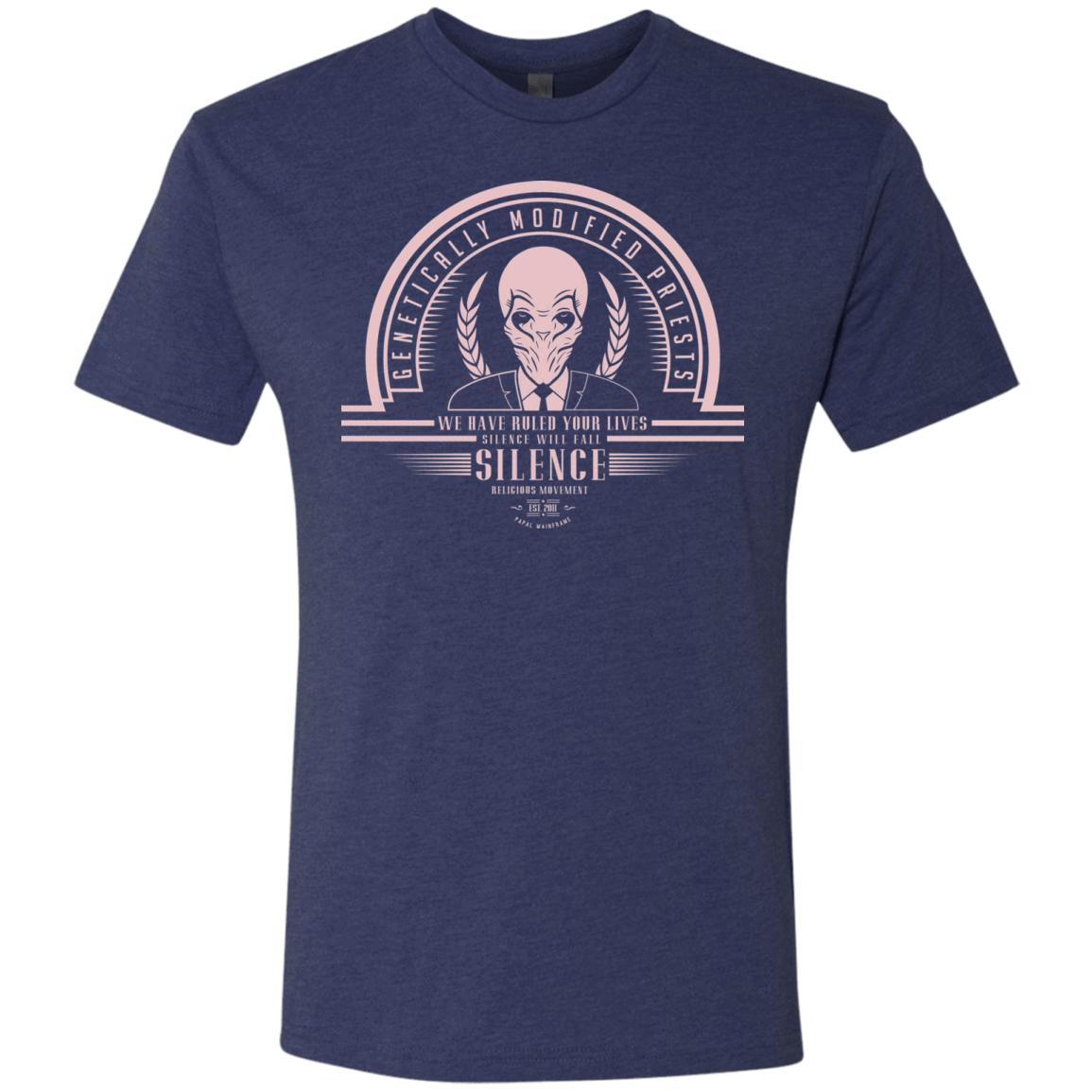 T-Shirts Vintage Navy / Small Who Villains Silence Men's Triblend T-Shirt