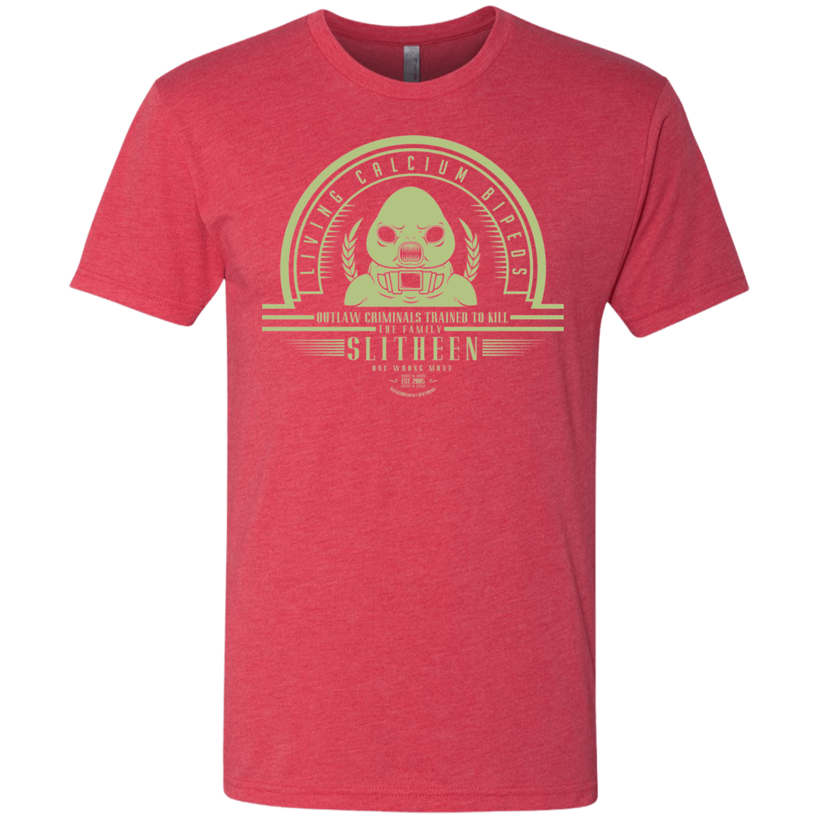 T-Shirts Vintage Red / Small Who Villains Slitheen Men's Triblend T-Shirt