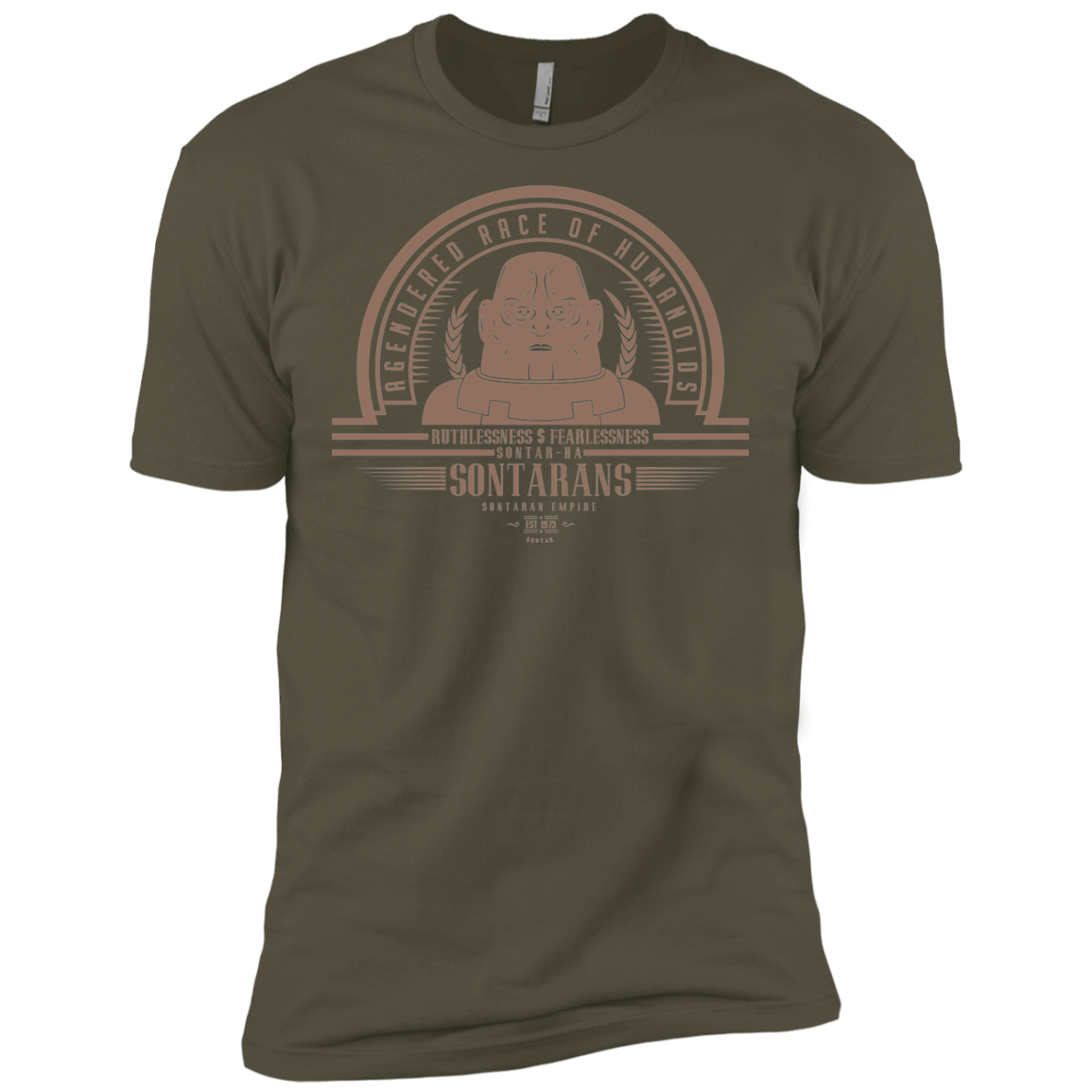 T-Shirts Military Green / X-Small Who Villains Sontarans Men's Premium T-Shirt
