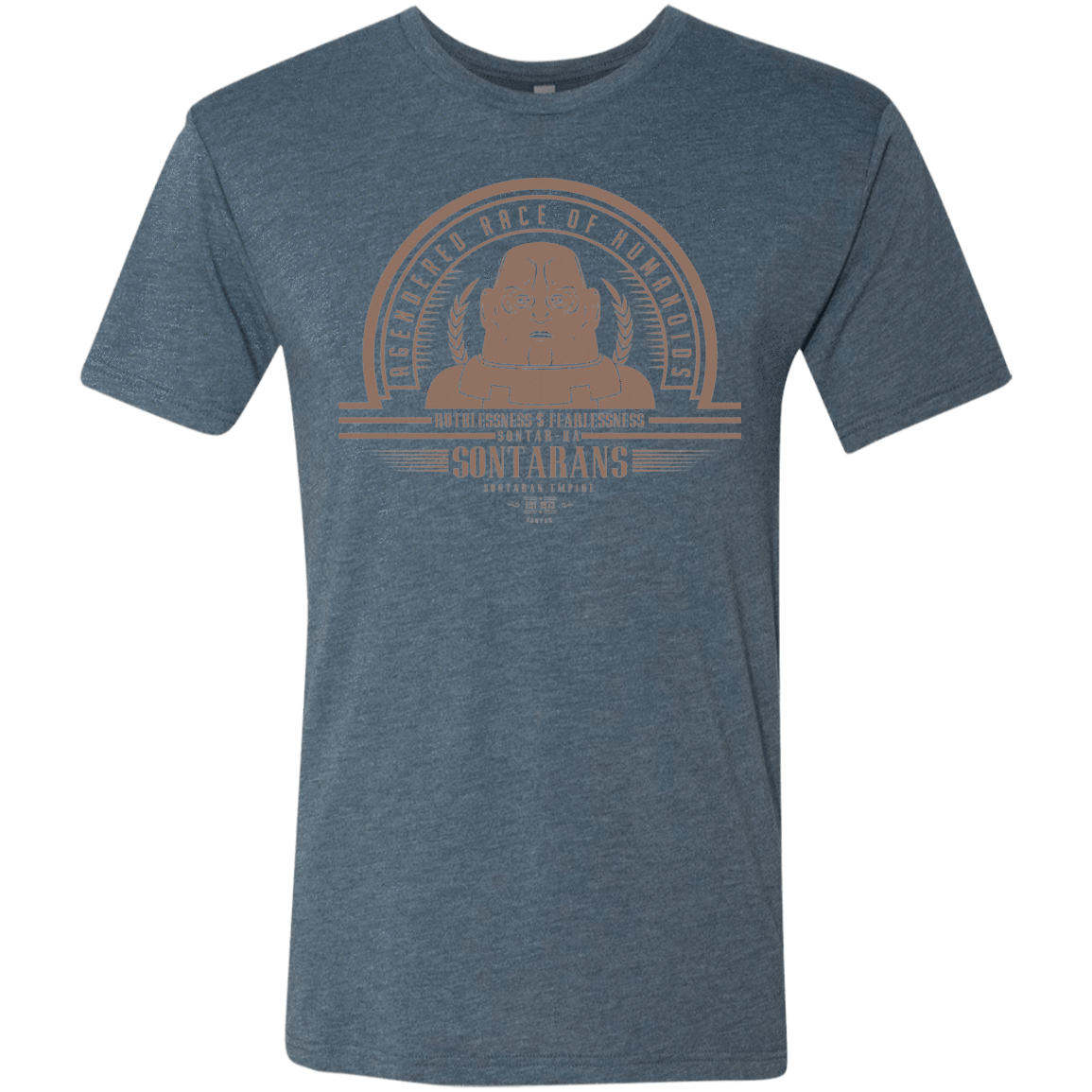 T-Shirts Indigo / Small Who Villains Sontarans Men's Triblend T-Shirt