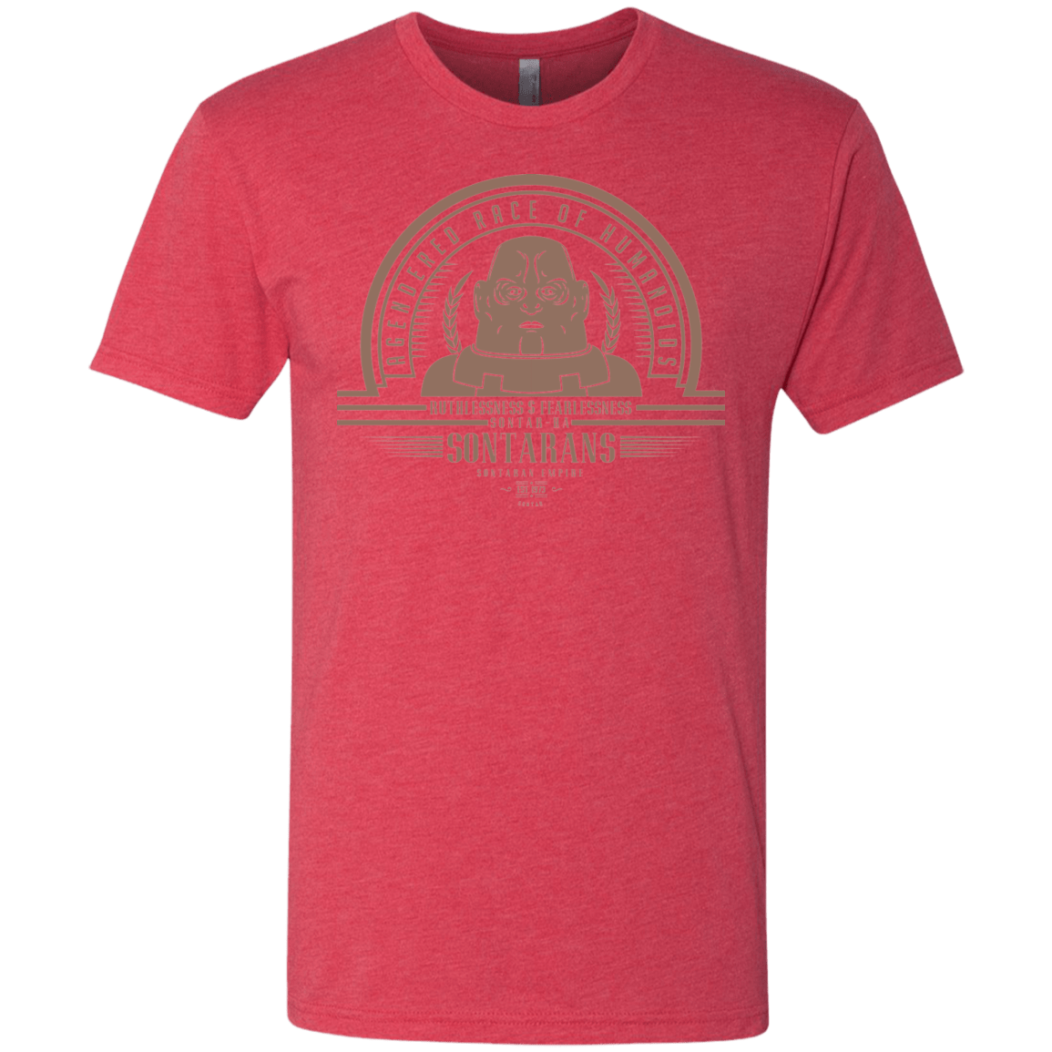 T-Shirts Vintage Red / Small Who Villains Sontarans Men's Triblend T-Shirt