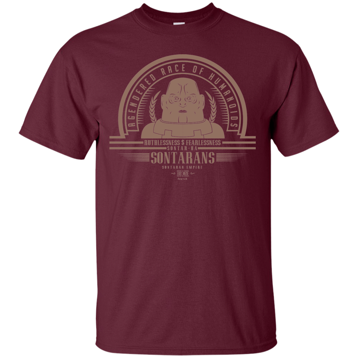 T-Shirts Maroon / Small Who Villains Sontarans T-Shirt