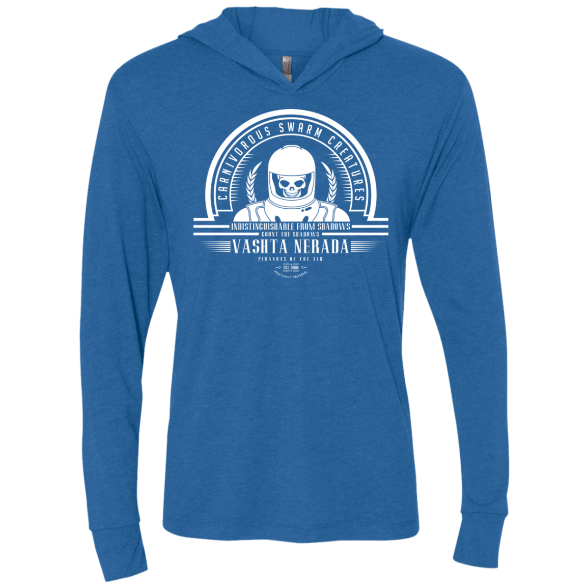 T-Shirts Vintage Royal / X-Small Who Villains Vashta Nerada Triblend Long Sleeve Hoodie Tee