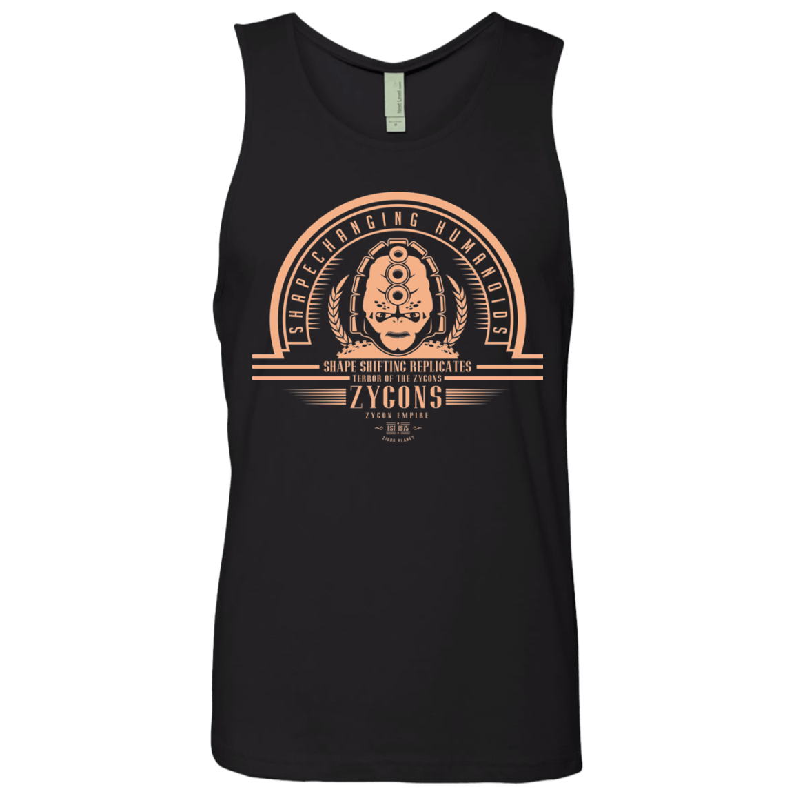 T-Shirts Black / Small Who Villains Zygons Men's Premium Tank Top