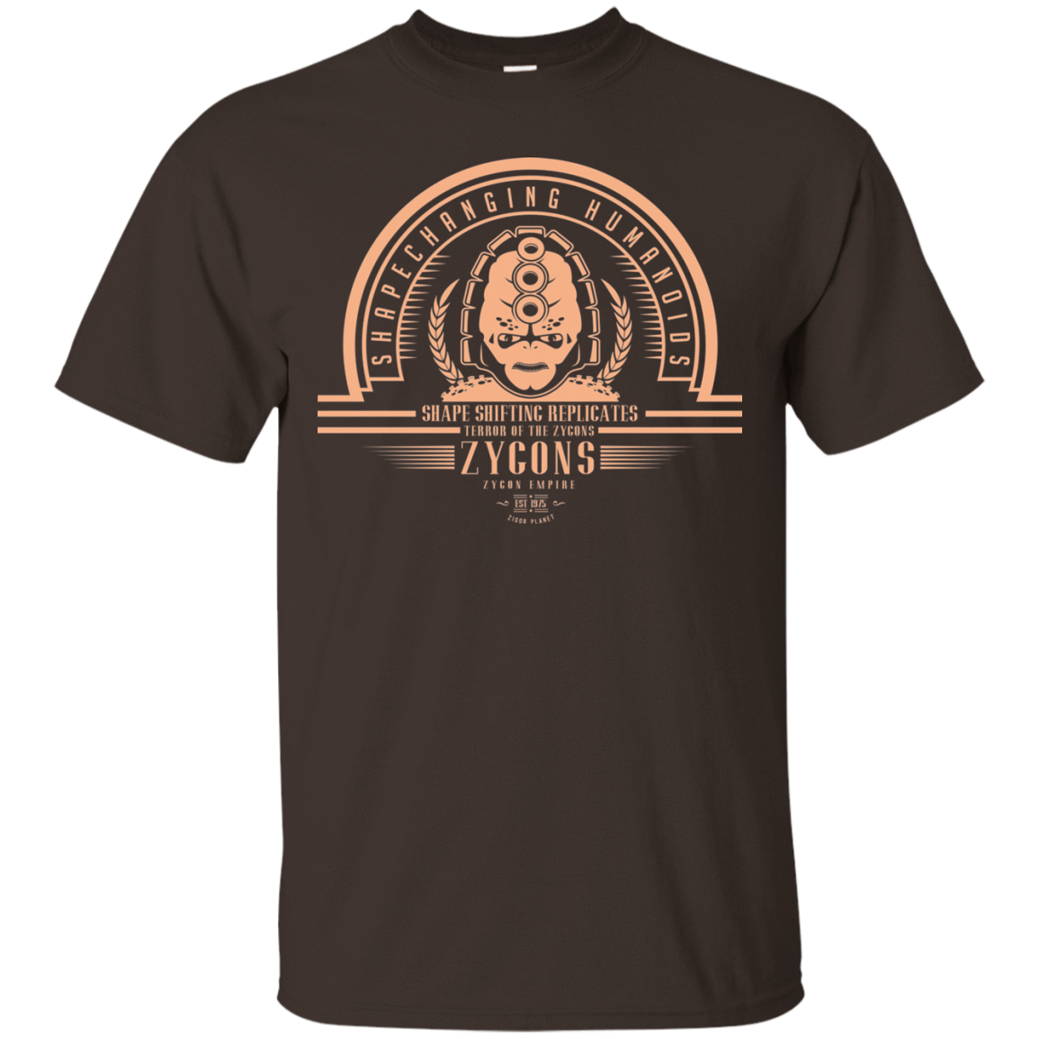 T-Shirts Dark Chocolate / Small Who Villains Zygons T-Shirt