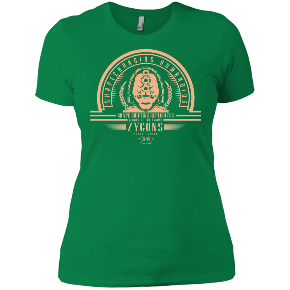 T-Shirts Kelly Green / X-Small Who Villains Zygons Women's Premium T-Shirt