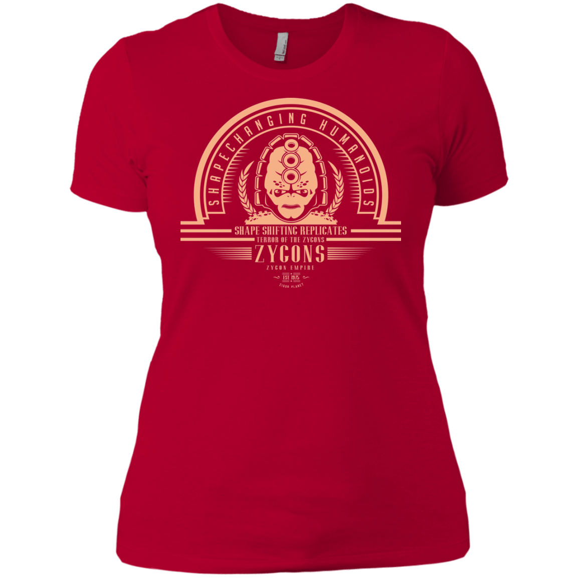 T-Shirts Red / X-Small Who Villains Zygons Women's Premium T-Shirt