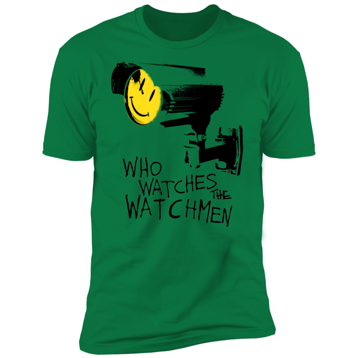 T-Shirts Kelly Green / S Who Watches CCTV Men's Premium T-Shirt