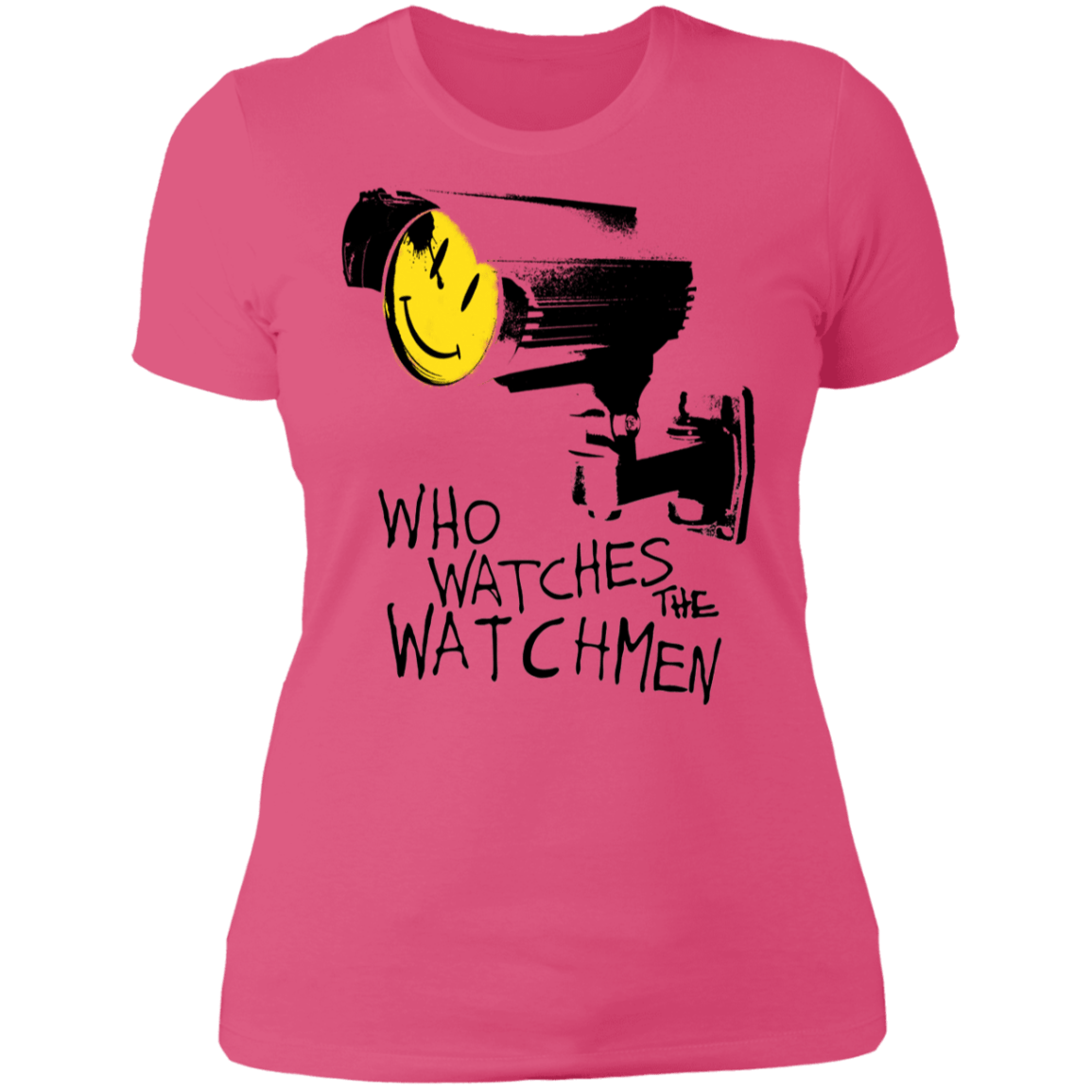 T-Shirts Hot Pink / S Who Watches CCTV Women's Premium T-Shirt