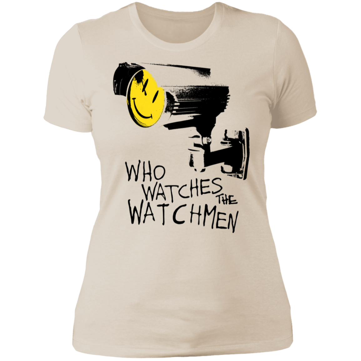 T-Shirts Ivory/ / S Who Watches CCTV Women's Premium T-Shirt