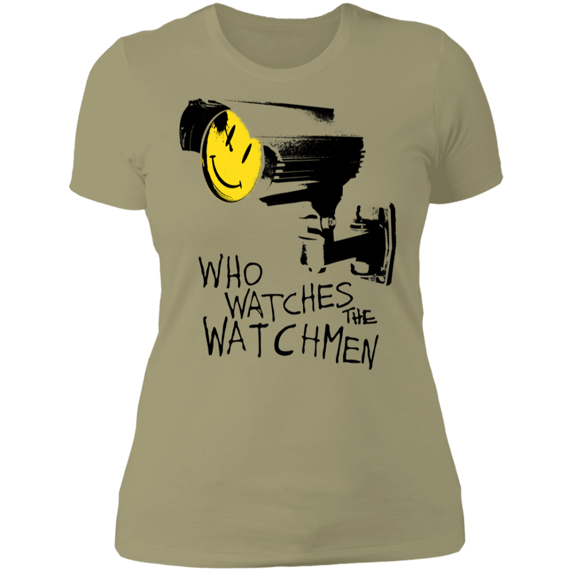 T-Shirts Light Olive / S Who Watches CCTV Women's Premium T-Shirt