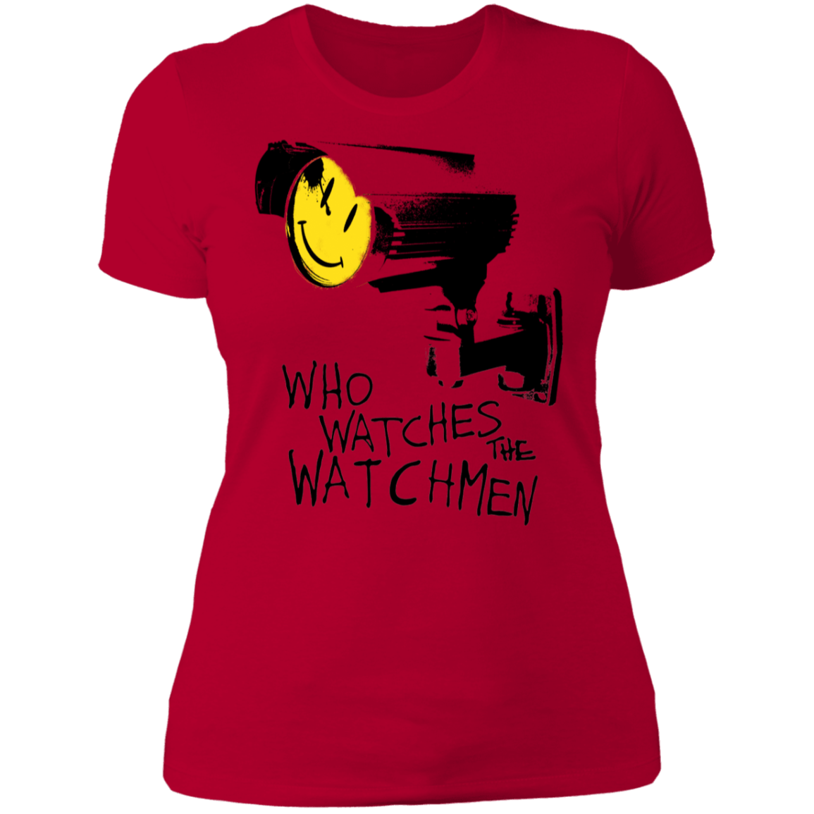 T-Shirts Red / S Who Watches CCTV Women's Premium T-Shirt