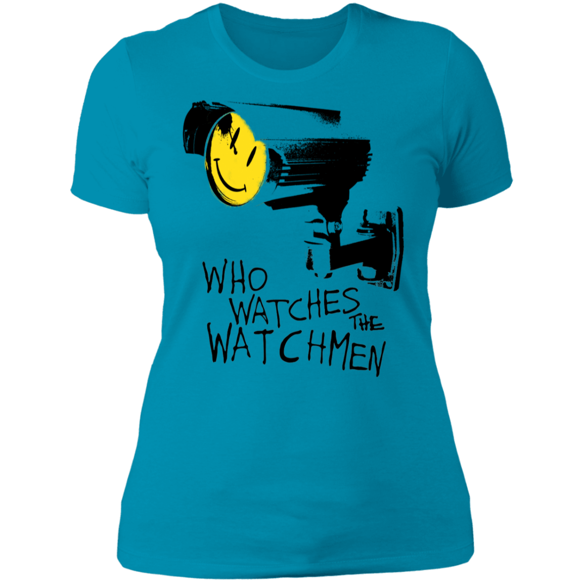 T-Shirts Turquoise / S Who Watches CCTV Women's Premium T-Shirt