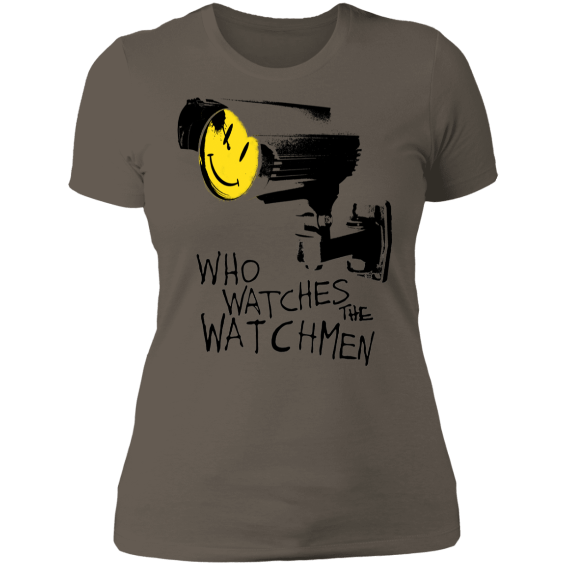 T-Shirts Warm Grey / S Who Watches CCTV Women's Premium T-Shirt