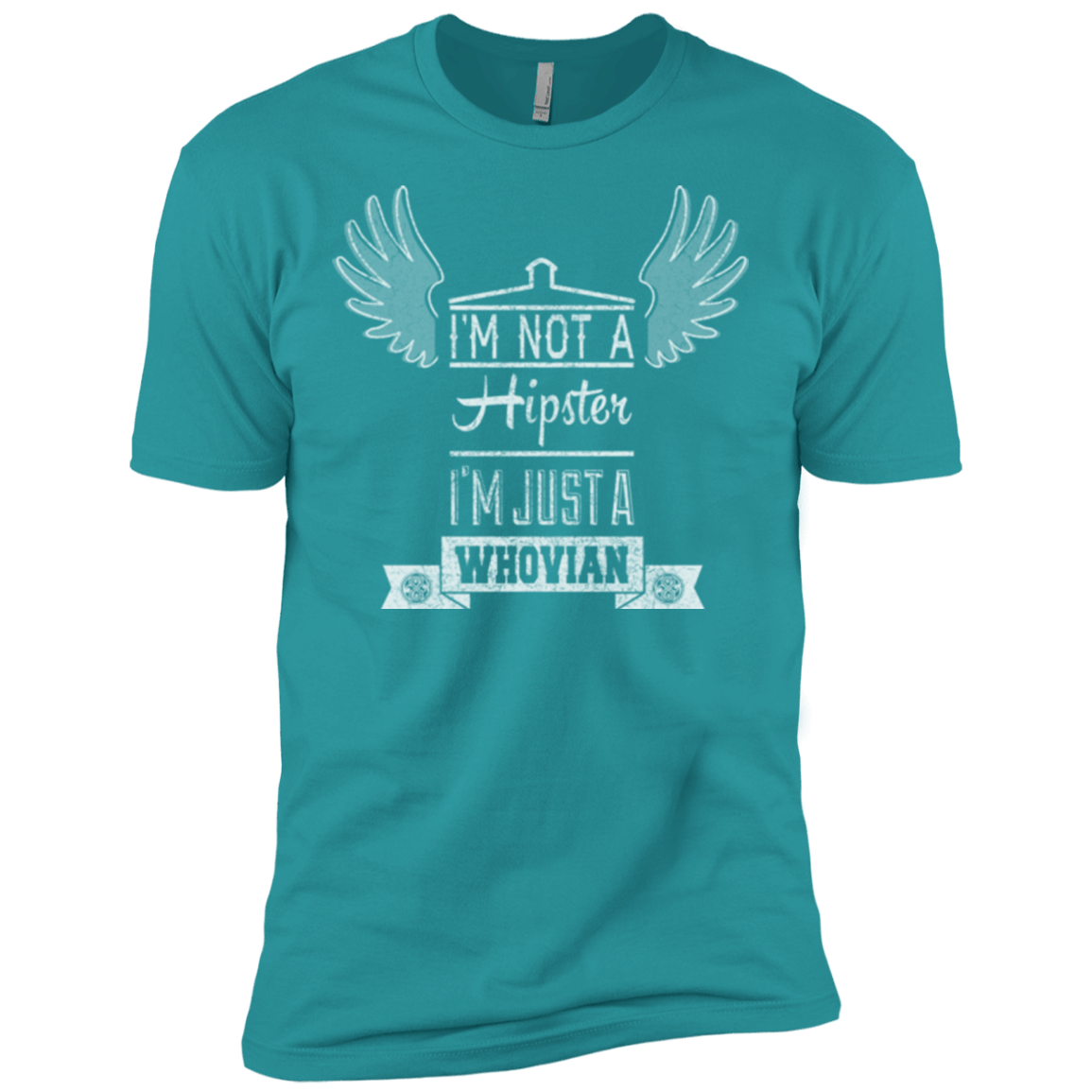 T-Shirts Tahiti Blue / X-Small Whovian Hipster Men's Premium T-Shirt