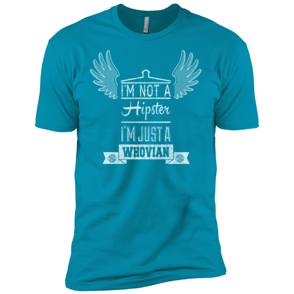 T-Shirts Turquoise / X-Small Whovian Hipster Men's Premium T-Shirt