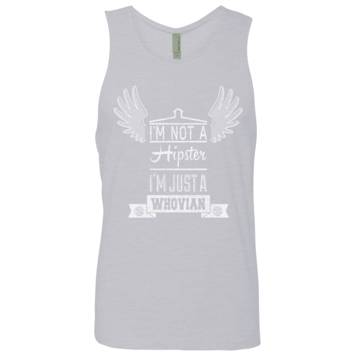 T-Shirts Heather Grey / Small Whovian Hipster Men's Premium Tank Top