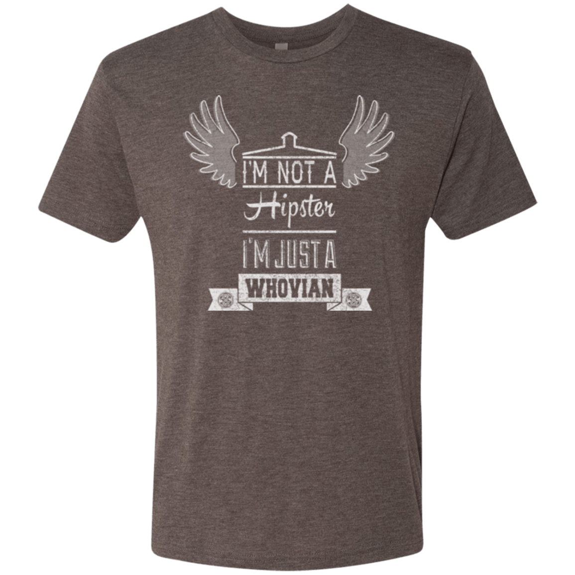 T-Shirts Macchiato / Small Whovian Hipster Men's Triblend T-Shirt