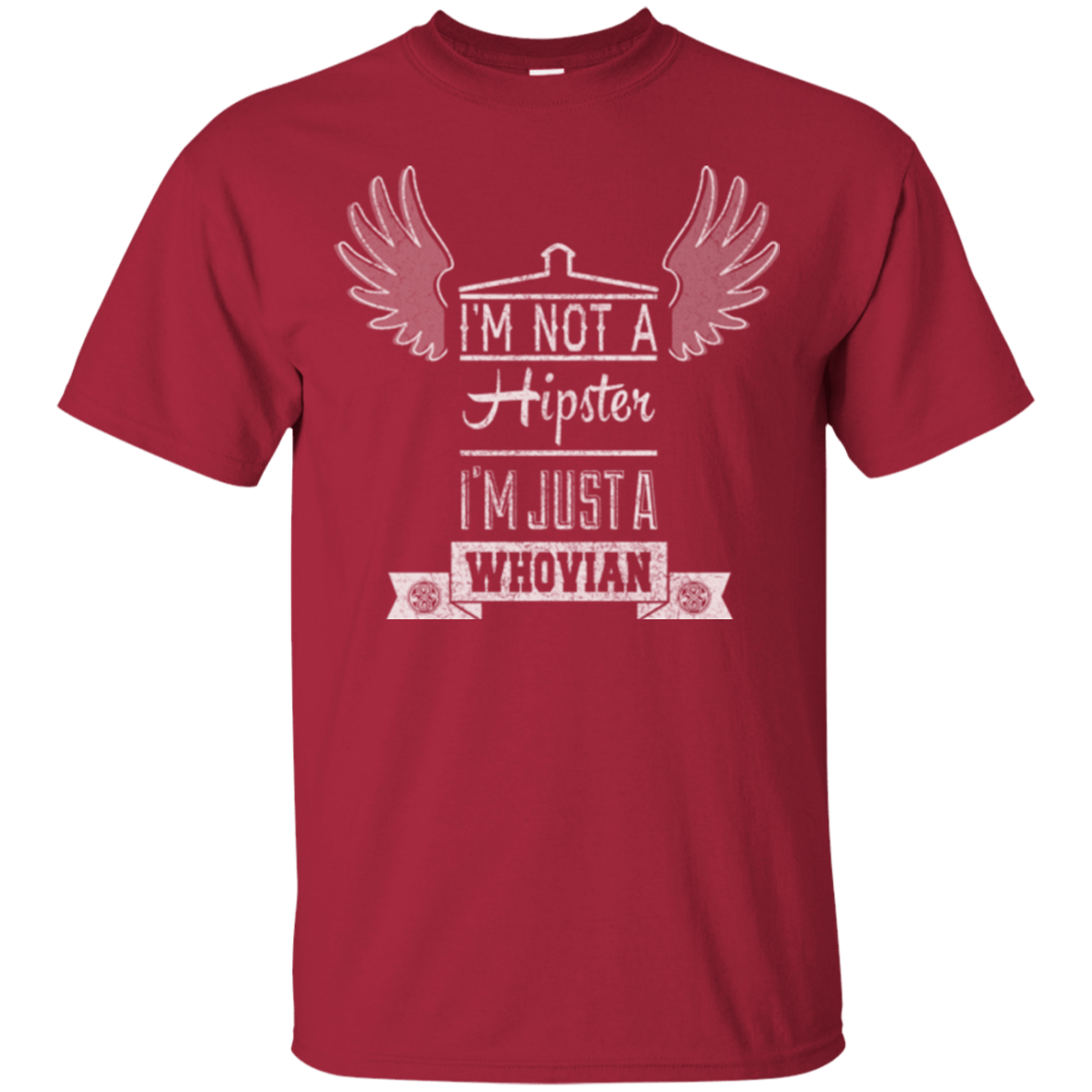 T-Shirts Cardinal / Small Whovian Hipster T-Shirt