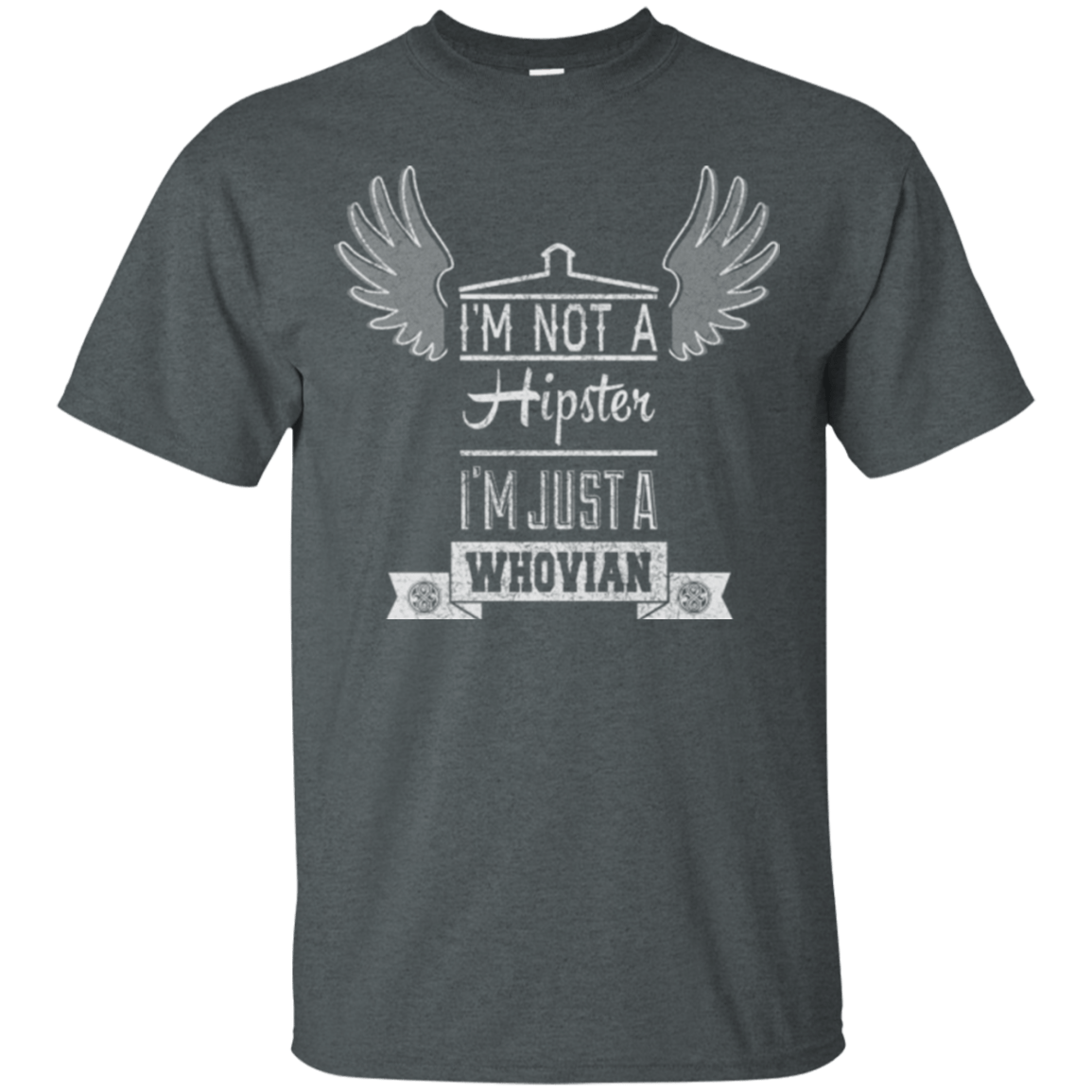 T-Shirts Dark Heather / Small Whovian Hipster T-Shirt