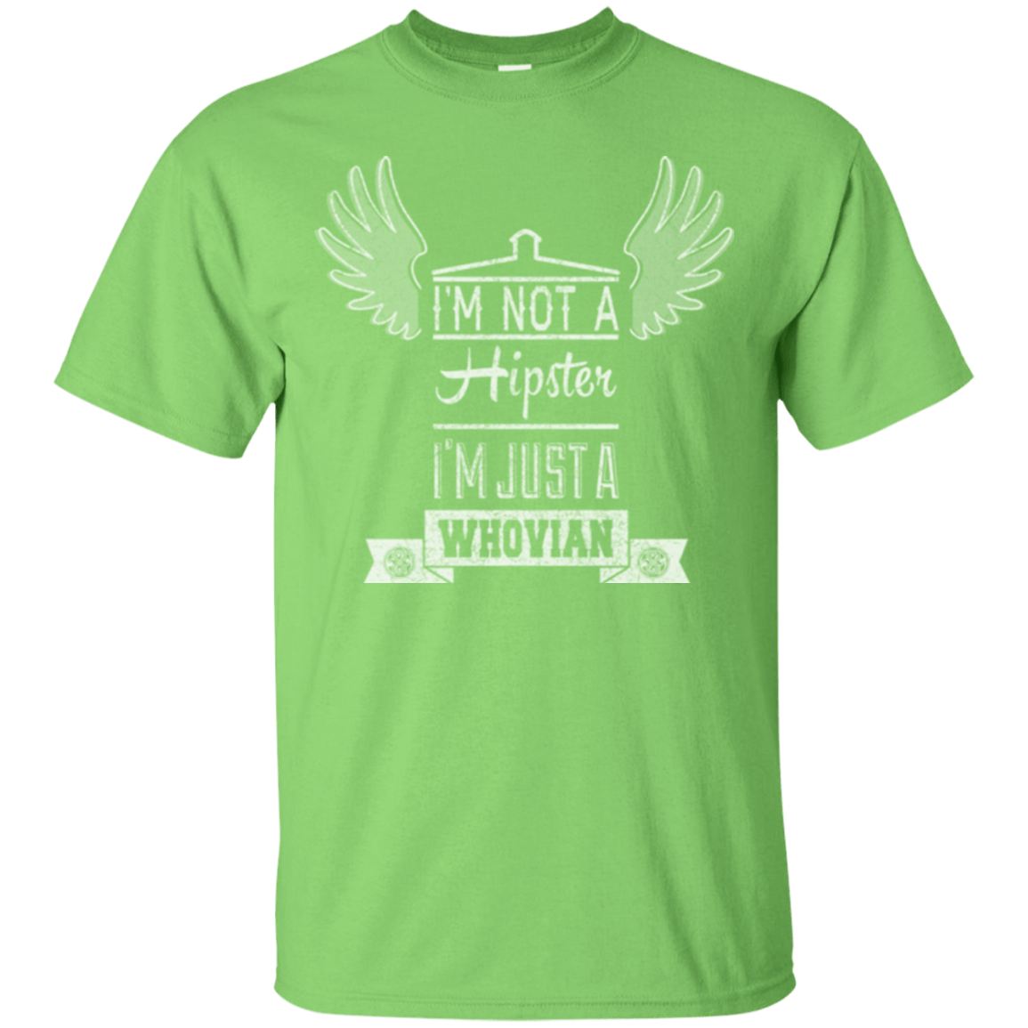 T-Shirts Lime / Small Whovian Hipster T-Shirt