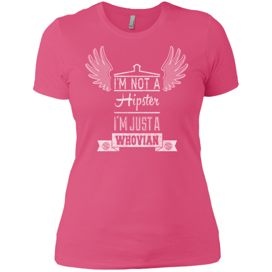 T-Shirts Hot Pink / X-Small Whovian Hipster Women's Premium T-Shirt