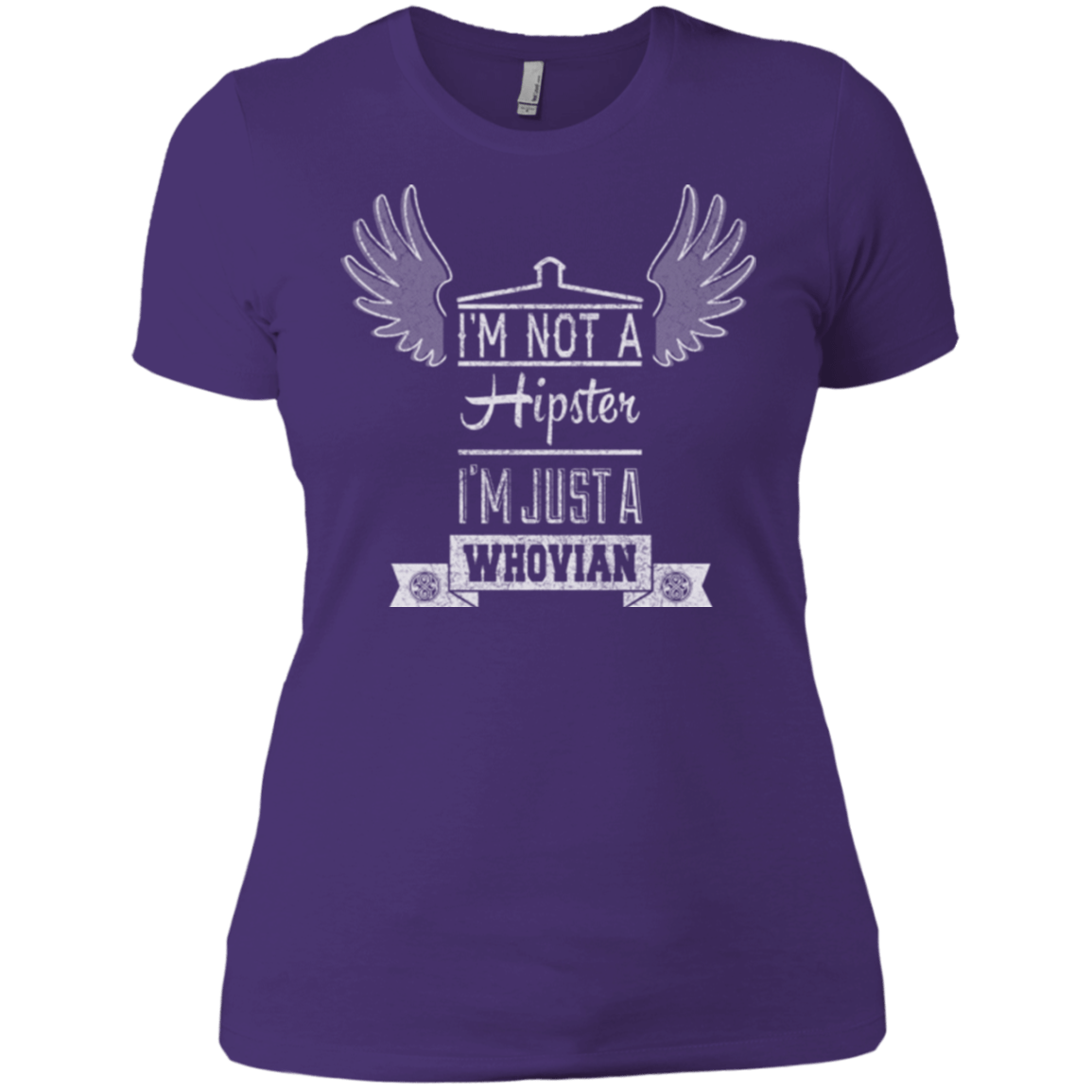T-Shirts Purple / X-Small Whovian Hipster Women's Premium T-Shirt