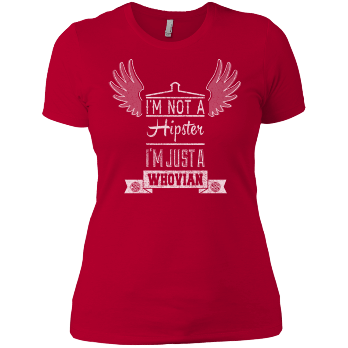 T-Shirts Red / X-Small Whovian Hipster Women's Premium T-Shirt